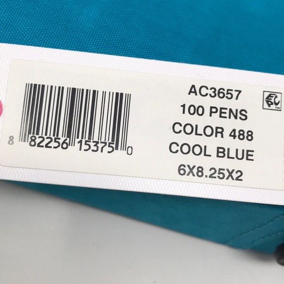 KIPLING Pen Case NWT Cool Blue w/gorilla key chain - Picture 9 of 13